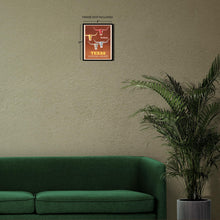 Cargar imagen en el visor de la galería, Digitally Restored and Enhanced 1953 Texas American Airlines Travel Poster - Longhorn Cattle - Golden Age Aviation - Museum-Quality Print