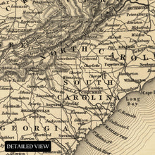 Load image into Gallery viewer, Digitally Restored and Enhanced 1835 Map of Eastern United States Poster - Vintage Eastern Half Map of the United States Wall Art - Old USA Map Poster Print