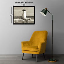 Cargar imagen en el visor de la galería, Digitally Restored and Enhanced 1953 Edgartown Light Photo Print - Vintage Photo of Edgartown Harbor Light at Martha's Vineyard Island Poster