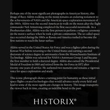 Load image into Gallery viewer, Digitally Restored and Enhanced 1969 Buzz Aldrin Photo Print - Old Photo of Astronaut Buzz Aldrin Near Apollo 11 Lunar Module on Lunar Surface Wall Art