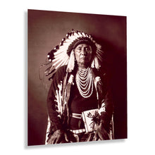 Load image into Gallery viewer, Digitally Restored and Enhanced 1900 Chief Joseph Photo Print - Old Photo of Hin-Mah-Too-Yah-Lat-Kekt Nez Perce Chief in Traditional Dress Wall Art Poster
