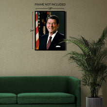 Cargar imagen en el visor de la galería, Digitally Restored and Enhanced Ronald Reagan 40th President of the United States Official Portrait Photo Print Poster
