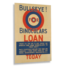 Cargar imagen en el visor de la galería, Digitally Restored and Enhanced 1941 Navy Binoculars WWII Poster - WPA Federal Art Project - Home Front Propaganda Art - Museum-Quality Print