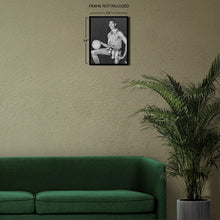 Load image into Gallery viewer, Digitally Restored and Enhanced 1959 Wilt Chamberlain Poster Photo - Old Photo of Wilt Chamberlain Wearing Harlem Globetrotters Uniform Wall Art Print