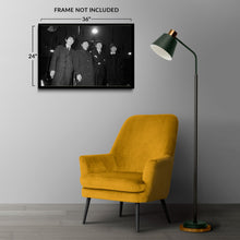 Cargar imagen en el visor de la galería, Digitally Restored and Enhanced 1964 Beatles Press Conference Photograph - British Invasion Rock Music History - Archival Print