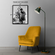 Load image into Gallery viewer, Digitally Restored and Enhanced 1934 Bonnie and Clyde Photo Print - Vintage Photo of Bonnie & Clyde Poster - Old Photo of Couple Bonnie and Clyde Wall Art