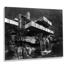 Load image into Gallery viewer, Digitally Restored and Enhanced 1939 Falling Water Poster Photo Print - Vintage Wall Art Photo Print of The Falling Water Dwelling by Frank Lloyd Wright