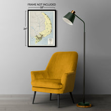 Load image into Gallery viewer, Digitally Restored and Enhanced 1973 South Vietnam Map Poster - Vintage Map of South Vietnam Population & Administrative Divisions - Old Vietnam Wall Map