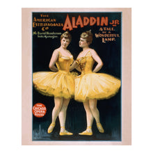 Cargar imagen en el visor de la galería, 1894 Aladdin Jr Theater Poster - Wonderful Lamp Arabian Nights - Gilded Age Oriental Spectacle - Archival Print