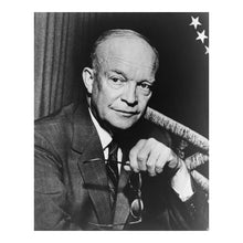 Load image into Gallery viewer, Digitally Restored and Enhanced 1954 Dwight D. Eisenhower Print - Presidential Portrait - Cold War Leader WWII General - Archival Print