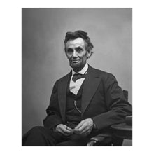 Load image into Gallery viewer, Digitally Restored and Enhanced 1865 Abraham Lincoln Print - Alexander Gardner Portrait Spectacles - Civil War President Final Months - Archival Print