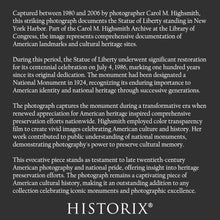 Load image into Gallery viewer, Digitally Restored and Enhanced 1980 Statue of Liberty Photo - New York Harbor Carol Highsmith - American Landmark Heritage - Archival Print