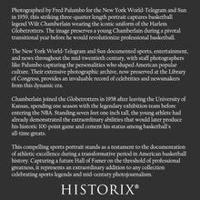 Cargar imagen en el visor de la galería, Digitally Restored and Enhanced 1959 Wilt Chamberlain Print - Basketball Legend Portrait - Hall of Fame Athlete Pre-NBA Career - Archival Print