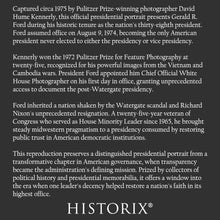 Cargar imagen en el visor de la galería, Digitally Restored and Enhanced 1975 Gerald Ford Print - 38th President Official Portrait - White House Post-Watergate Era - Archival Print