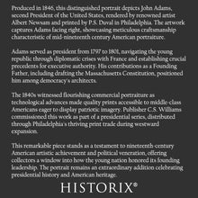 Cargar imagen en el visor de la galería, Digitally Restored and Enhanced 1846 John Adams Portrait - Second President Founding Father - Philadelphia Presidential Series - Archival Print