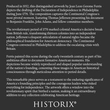 Load image into Gallery viewer, Digitally Restored and Enhanced 1932 Writing the Declaration of Independence Print - American Revolution Founding Fathers 1776 - Archival Print