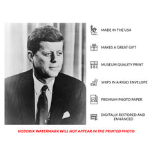 Cargar imagen en el visor de la galería, Digitally Restored and Enhanced 1960 John F. Kennedy Print - Senator Presidential Campaign Portrait - New Frontier Political - Archival Print