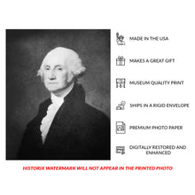 Load image into Gallery viewer, Digitally Restored and Enhanced 1900 George Washington Print - Gilbert Stuart Carroll Portrait - Founding Father First President - Archival Print