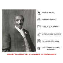 Cargar imagen en el visor de la galería, Digitally Restored and Enhanced 1906 George Washington Carver Print - Tuskegee Scientist Agricultural Pioneer - American Innovation - Archival Print