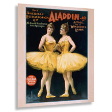 Cargar imagen en el visor de la galería, 1894 Aladdin Jr Theater Poster - Wonderful Lamp Arabian Nights - Gilded Age Oriental Spectacle - Archival Print
