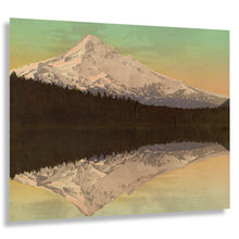 Load image into Gallery viewer, Digitally Restored and Enhanced 1900 Mt. Hood Lost Lake Print - Oregon Reflection Cascade Range - Alpine Vista Pacific Northwest - Archival Print