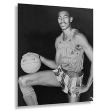 Cargar imagen en el visor de la galería, Digitally Restored and Enhanced 1959 Wilt Chamberlain Print - Basketball Legend Portrait - Hall of Fame Athlete Pre-NBA Career - Archival Print