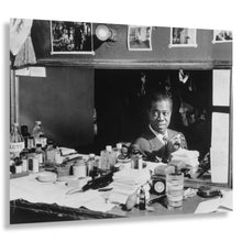 Load image into Gallery viewer, Digitally Restored and Enhanced 1946 Louis Armstrong Photo - Aquarium New York Jazz Performance - Post-War Trumpet Legend - Archival Print