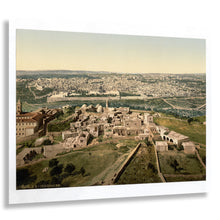 Load image into Gallery viewer, Digitally Restored and Enhanced 1890 Jerusalem Print - Holy Land General View - Ottoman Empire Sacred City Pilgrimage - Archival Print