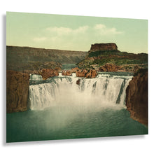Cargar imagen en el visor de la galería, Digitally Restored and Enhanced 1898 Shoshone Falls Idaho Print - Niagara of the West Snake River Canyon - Bonneville Flood Era - Archival Print
