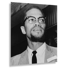 Load image into Gallery viewer, Digitally Restored and Enhanced 1964 Malcolm X Print - Queens Courthouse Portrait - Civil Rights Leader African American History - Archival Print