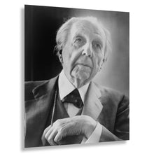 Cargar imagen en el visor de la galería, Digitally Restored and Enhanced 1954 Frank Lloyd Wright Print - Architect Portrait Organic Architecture Pioneer - Mid-Century Master - Archival Print