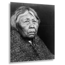 Load image into Gallery viewer, Digitally Restored and Enhanced 1913 Hleastunuh Skokomish Portrait Print - Indigenous Olympic Peninsula Washington - Hood Canal Heritage - Archival Print