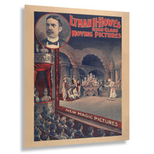 Load image into Gallery viewer, Digitally Restored and Enhanced 1898 Lyman H Howe Poster - Early Cinema Moving Pictures - Victorian Film History Exhibition - Archival Print