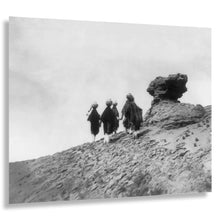 Load image into Gallery viewer, Digitally Restored and Enhanced 1905 Acoma Water Girls Print - Pueblo Indigenous New Mexico Southwest - Sky City Mesa Heritage - Archival Print