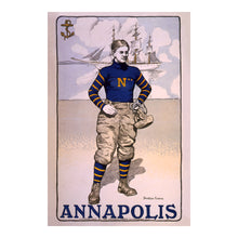 Cargar imagen en el visor de la galería, 1902 Naval Academy Football Photo - Annapolis Midshipman Athlete - Military Academy Sports History - Archival Print