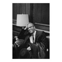 Load image into Gallery viewer, Digitally Restored and Enhanced 1964 Malcolm X Portrait Print - Capitol Portrait Civil Rights Leader - African American History 1960s - Archival Print