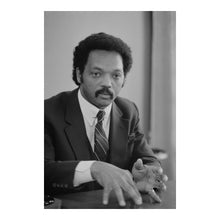 Load image into Gallery viewer, Digitally Restored and Enhanced 1983 Jesse Jackson Print - Civil Rights Leader Portrait - Rainbow Coalition Political History - Archival Print