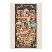 Cargar imagen en el visor de la galería, Digitally Restored and Enhanced 1888 Allen Ginter Print - Flags of All Nations Tobacco Card - Victorian Richmond Virginia - Archival Print