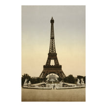 Load image into Gallery viewer, Digitally Restored and Enhanced 1890 Eiffel Tower Print - Paris France Belle Epoque - Architecture Exposition Universelle Landmark - Archival Print