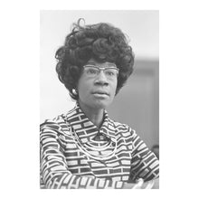 Load image into Gallery viewer, Digitally Restored and Enhanced 1972 Shirley Chisholm Print - Presidential Campaign Announcement Portrait - Unbought Unbossed - Archival Print