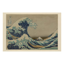 Load image into Gallery viewer, Digitally Restored and Enhanced 1830 Great Wave off Kanagawa Print - Hokusai Mount Fuji - Japanese Ukiyo-e Edo Period Masterwork - Archival Print