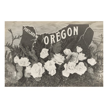 Load image into Gallery viewer, Digitally Restored and Enhanced 1910 Portland Oregon Print - City of Roses Skyline Pacific Northwest - Edwardian Era Postcard - Archival Print