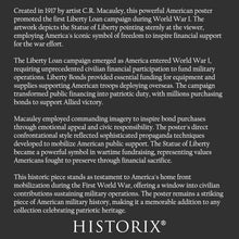 Cargar imagen en el visor de la galería, Digitally Restored and Enhanced 1917 Liberty Bond Poster - Statue of Liberty Lest I Perish WWI - First Liberty Loan Campaign - Archival Print
