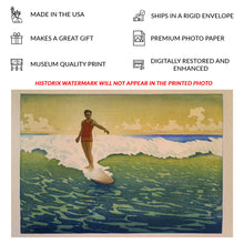 Load image into Gallery viewer, 1921 Duke Kahanamoku Print - Hawaiian Surfer Surfing Culture - Pacific Island Sports Legend - Archival Print