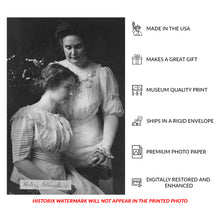 Load image into Gallery viewer, Digitally Restored and Enhanced 1909 Helen Keller Print - Anne Sullivan Teacher Portrait - Disability Education Pioneer Inspiration - Archival Print