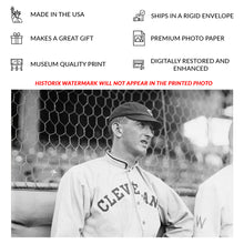 Load image into Gallery viewer, Digitally Restored and Enhanced 1913 Shoeless Joe Jackson Print - Cleveland Naps Baseball Portrait - Deadball Era Legend - Archival Print
