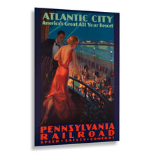Load image into Gallery viewer, 1935 Atlantic City Print - Pennsylvania Railroad Marlborough Blenheim Hotel - Art Deco Beach Resort - Archival Print