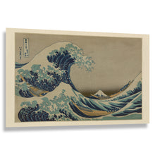 Load image into Gallery viewer, Digitally Restored and Enhanced 1830 Great Wave off Kanagawa Print - Hokusai Mount Fuji - Japanese Ukiyo-e Edo Period Masterwork - Archival Print