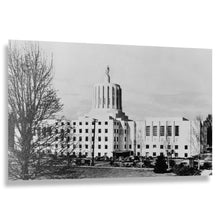 Load image into Gallery viewer, Digitally Restored and Enhanced 1939 Oregon State Capitol Print - Salem Art Deco Architecture - PWA New Deal Depression Era - Archival Print