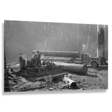 Load image into Gallery viewer, Digitally Restored and Enhanced 1941 Tillamook Oregon Logging Print - Pacific Northwest Timber Industry FSA - Coast Range Forestry - Archival Print